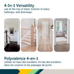 Safety 1st Top of Stairs Expanding Metal Gate, White, Adjustable Width 27