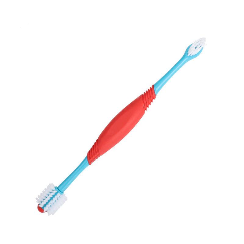 Dual-Head Dog Toothbrush – 360 Pet Teeth Cleaning Brush for Plaque Removal, Gum Care & Fresh Breath
