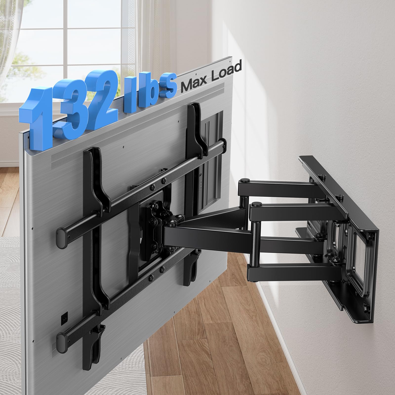 Pipishell Full Motion TV Wall Mount for 37-84