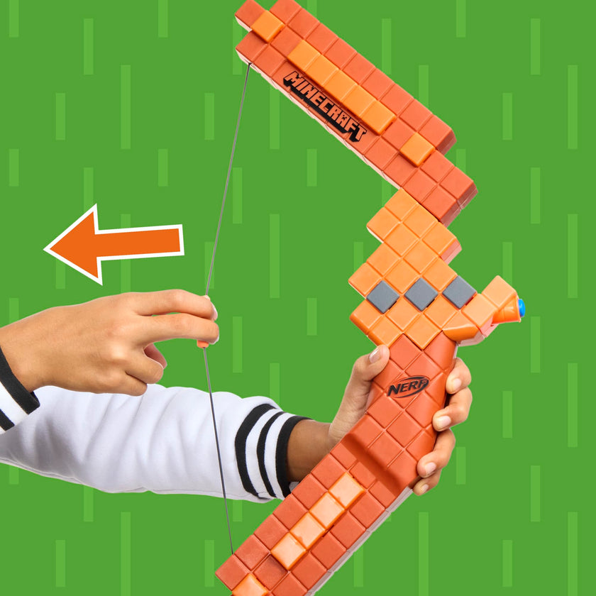 Nerf Minecraft Bow Dart Blaster, Pull-Back String Priming, 8 Nerf N1 Darts Compatible Only with Nerf N1 Dart Blasters, Ages 8+ 🍁 All In One Marketplace Canada