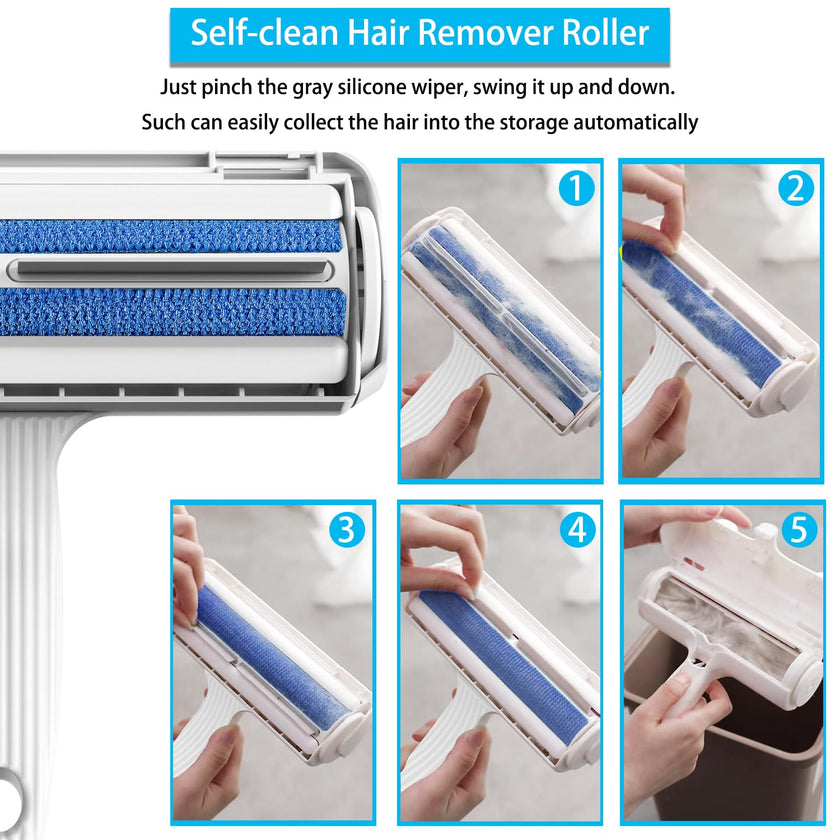 Pet Hair Remover Roller, ACE2ACE Reusable Animal Hair Removal Brush for Dogs and Cats, Self Clean Pet Fur from Carpet, Furniture, Rugs, Laundry, Clothes and Bedding, Sofa 🍁 All In One Marketplace Canada