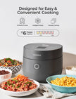CUCKOO Rice Cooker 6 Cup Uncooked / 12 Cup Cooked, Modern Fuzzy Logic Rice Cooker Small with Delay Timer & Keep Warm Setting, Versatile Food Steamer for Cooking, Non-Stick Inner Pot, Gray (CR-0675FG) 🍁 All In One Marketplace Canada