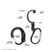 Gear AID HEROCLIP Carabiner Gear Clip and Hook (Medium) for Camping, Backpack, and Garage Organization, Black and Blue 🍁 All In One Marketplace Canada