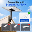 Gen 3 Mount for Starlink, 360° Adjustable Standard 4/4X Dish Wall Mount with Aluminum Adapter, Rust-Resistant Roof and Eave Mounting Kit for Outdoor Use 🍁 All In One Marketplace Canada