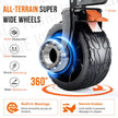 Overmont 300L Foldable Collapsible Wagon - Heavy Duty Utility Beach Wagon Cart with Rotatable Wide Wheels Inside Pockets for Camping Garden Shopping Sports - 440lbs Load 🍁 All In One Marketplace Canada