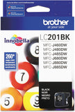 Brother LC201 High Yield Ink Cartridge, Black (LC201BKS)