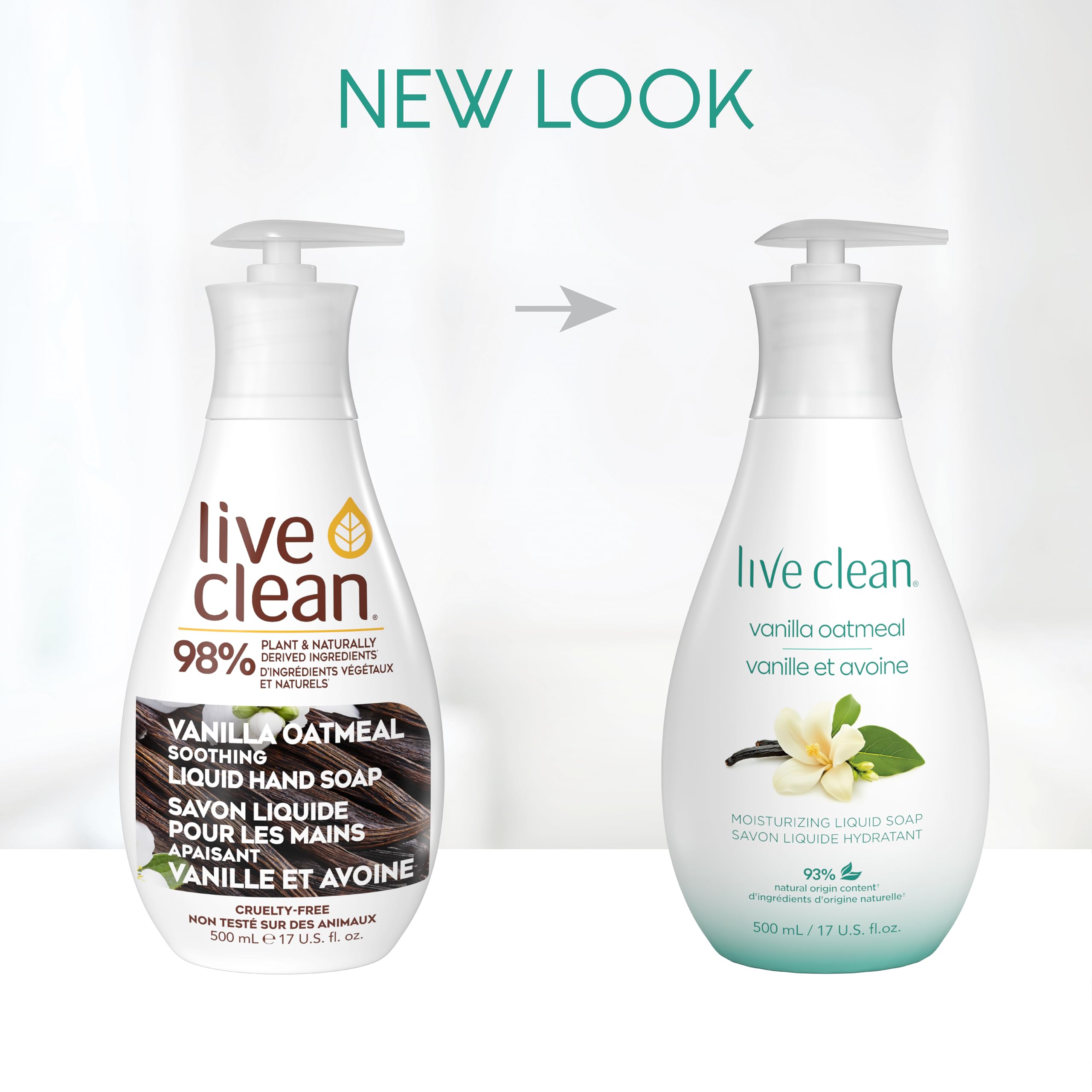 Live Clean Liquid Hand Soap, Soothing Vanilla Oatmeal, 500 mL, 4 Count (Packaging may vary) 🍁 All In One Marketplace Canada