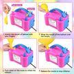 Electric Balloon Pump,Balloon Inflator, Dual Nozzle Electric Air Pump,Balloon Pump Balloons Blower 110V 600W for Party Decoration with Gifts:2 Balloon Tying Tools (Rose red) 🍁 All In One Marketplace Canada