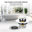 LEKEYE Tub Stopper | Shower Drain Hair Catcher | Pop-up Drain Stopper with Strainer | Bathroom Bathtub Plug | Drain Protector for 1-1/2 to 1-3/4