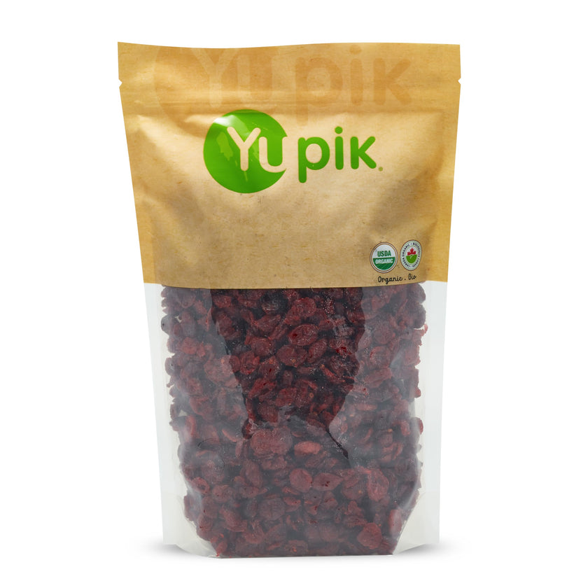 Yupik Organic Cranberries, 1 kg, Non-GMO, Gluten-Free, Kosher, Vegan, Sweetened Dried Fruits, Fruity & Tart, Plump & Chewy, Source of Fiber, Healthy Snacks, Ideal for Baking & Topping 🍁 All In One Marketplace Canada