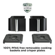 Ninja Foodi 10 QT 6-in-1 DualZone Smart XL Air Fryer, 2 Independent 5QT Baskets, Smart Cook Thermometer, Match Cook, Smart Finish, Air Fry, Roast, Bake, Dehydrate, Reheat, Grey, DZ550 🍁 All In One Marketplace Canada