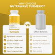 Nutrawave HIGH POTENCY TURMERIC CURCUMIN + BLACK PEPPER EXTRACT – Powerful 3700mg per Serving (2 capsules), Source of Anti-Inflammatory and Antioxidants. Joint Pain Relief, Improved Liver Function. Non-GMO, Vegan, Gluten Free. Zero Additives, Easy to Swal