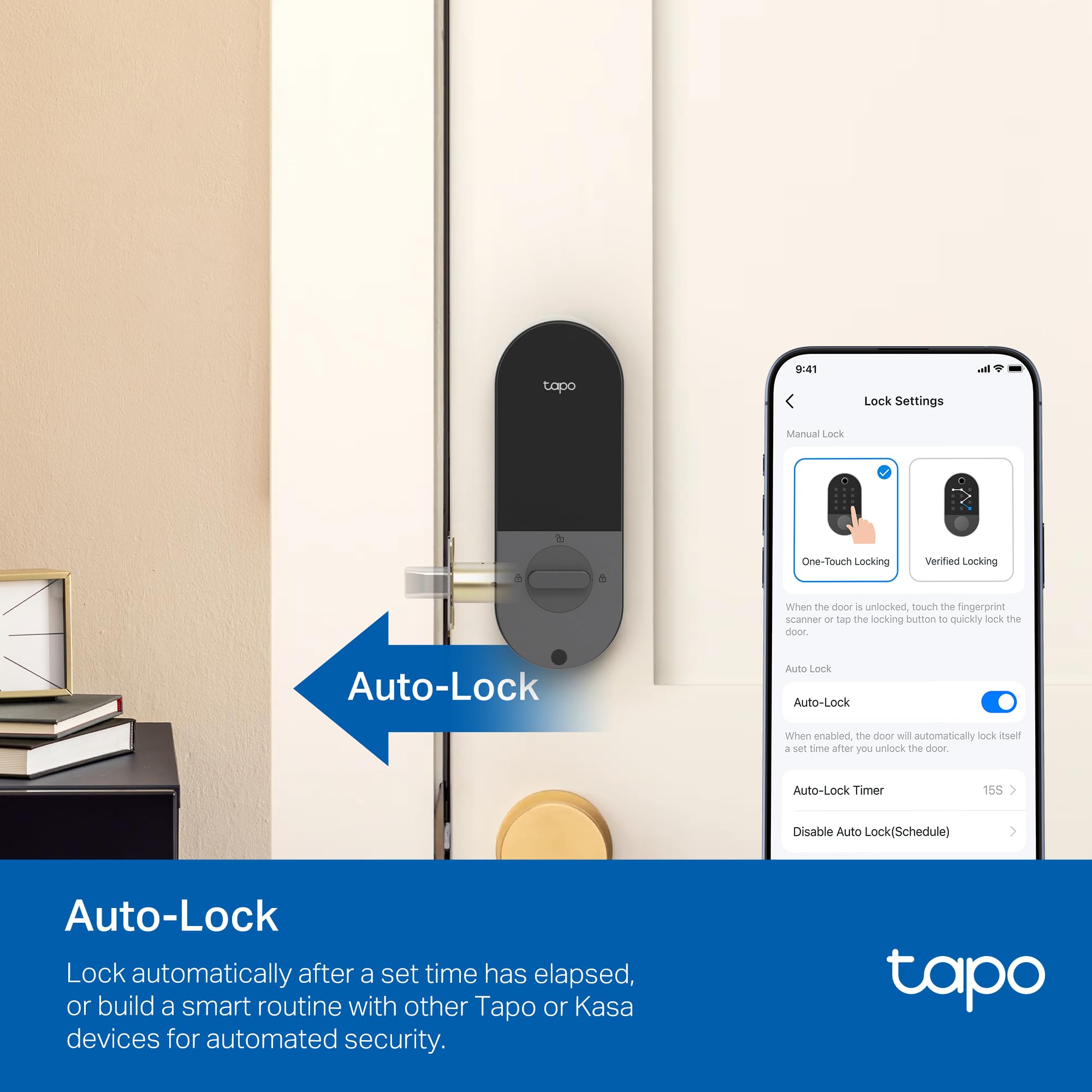 Tapo Smart Door Lock, Deadbolt | Keyless Entry, Fingerprint Recognition, Touchscreen Keypad & in-App Monitoring with Scheduled Access | 1-Year Rechargeable Battery | BHMA Grade 2 | Tapo DL110 🍁 All In One Marketplace Canada