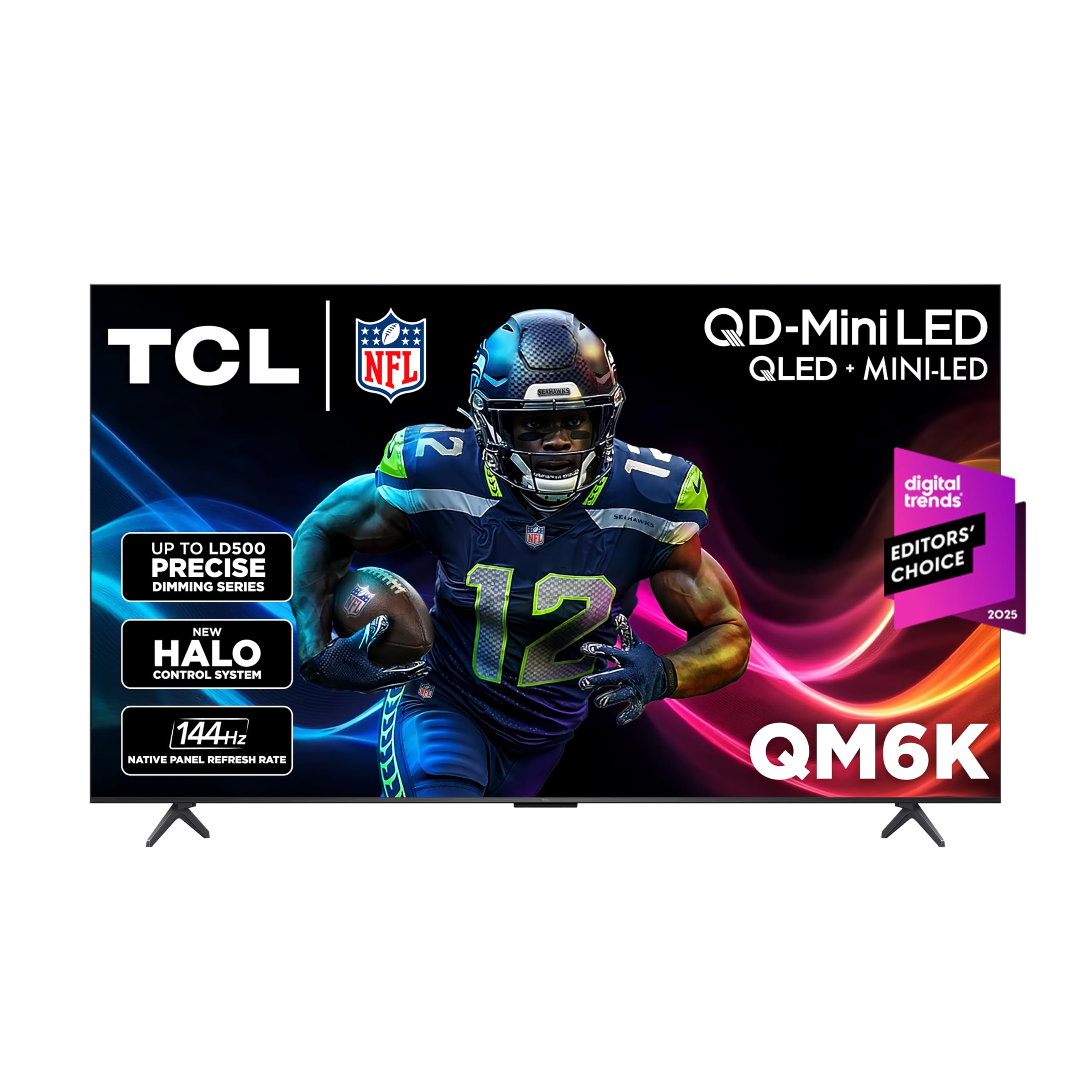 TCL 55-Inch QM6K Series QLED 4K Smart QD-Mini LED TV with Google TV (2025 Model) New Halo Control System, LD500 Precise Dimming Series, High Contrast HVA Panel, 144Hz Native Panel Refresh Rate 🍁 All In One Marketplace Canada
