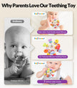 Infinno Baby Teething Toy with Rattle Spinner, BPA-Free Silicone for Baby 🍁 All In One Marketplace Canada