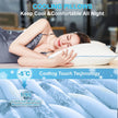 VVZ Cooling Shredded Memory Foam Pillows Queen Size 2 Pack, Adjustable Firm Bed Pillows for Side Back Stomach Sleepers, Luxury Gel Pillow for Hot Sleepers with Breathable Washable Cover 🍁 All In One Marketplace Canada