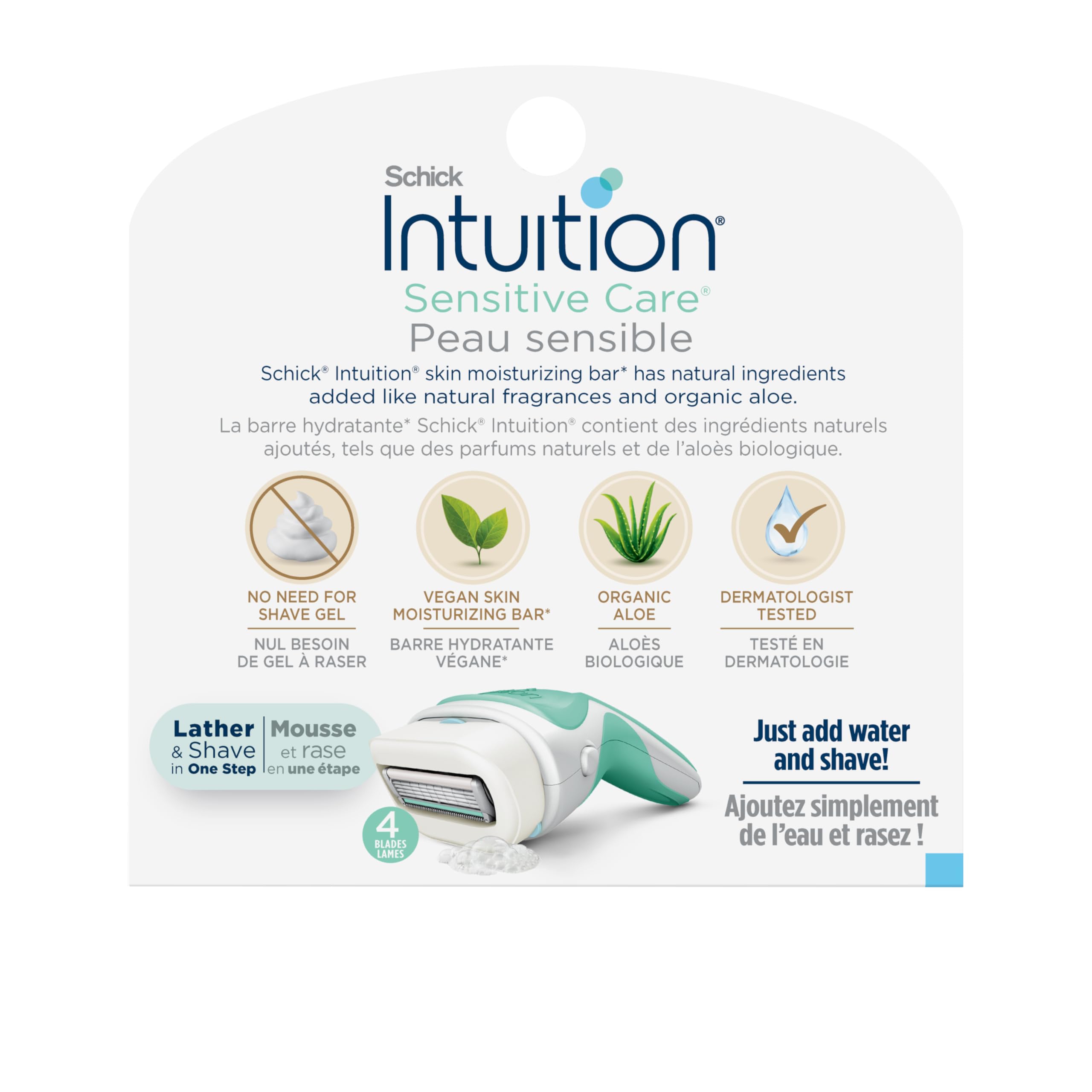 Intuition Schick Sensitive Skin Womens Razor Refills with Vitamin E & Aloe, Pack of 6 🍁 All In One Marketplace Canada