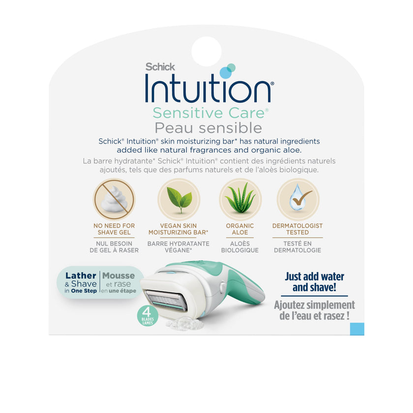 Intuition Schick Sensitive Skin Womens Razor Refills with Vitamin E & Aloe, Pack of 6 🍁 All In One Marketplace Canada