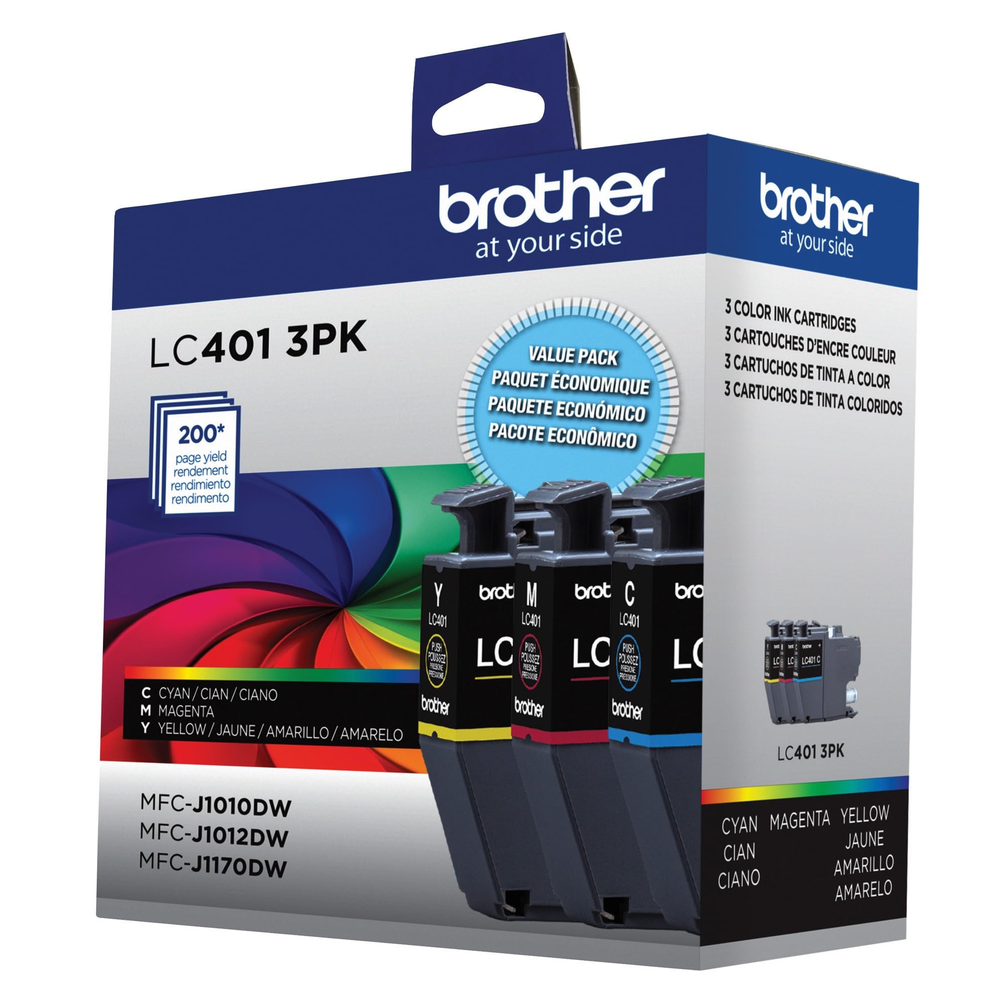 Brother Genuine LC4013PKS Standard-Yield Colour Ink Cartridge 3-Pack 🍁 All In One Marketplace Canada