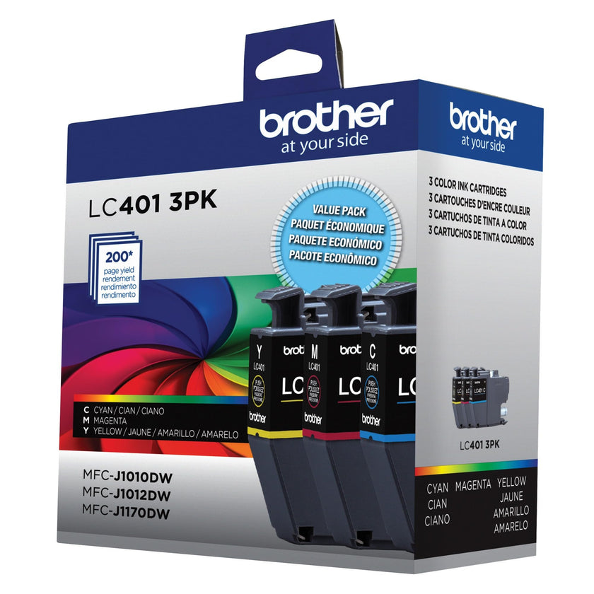 Brother Genuine LC4013PKS Standard-Yield Colour Ink Cartridge 3-Pack 🍁 All In One Marketplace Canada