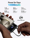 INIU 45W Power Bank, Slimmest 10000mAh Portable Charger with Built in USB C Cable, Fast Charging USB C in&Out Battery Pack, Travel External Phone Charger for iPhone 17 16 15 Samsung S25 S24 iPad etc 🍁 All In One Marketplace Canada
