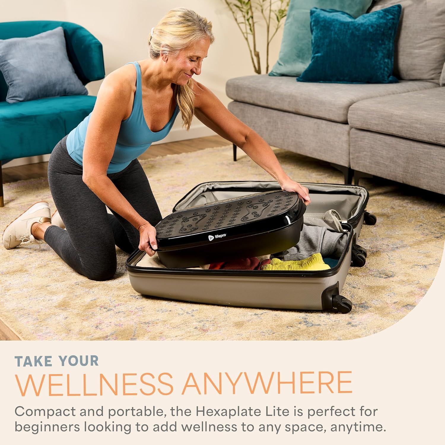 Lifepro HexaplateLite Vibration Plate Exercise Machine-Small & Lightweight 🍁 All In One Marketplace Canada
