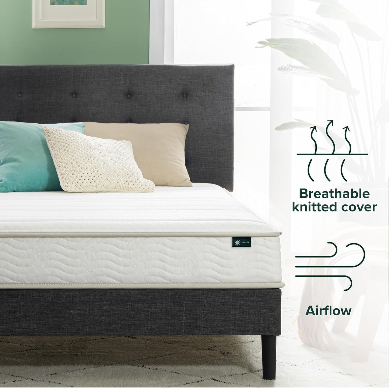 Zinus Narrow Twin Mattress - 6 Inch Foam and Spring Hybrid Mattress, Affordable Mattress, CertiPUR-US Certified Foam with Pressure Relief, Mattress in a Box, 10-Year Warranty, Narrow Twin, 30