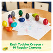 Crayola Egg Crayons (12ct), Jumbo Washable Crayons, Toddlers Crayons, Art Supplies for Kids 12 Months & Up 🍁 All In One Marketplace Canada