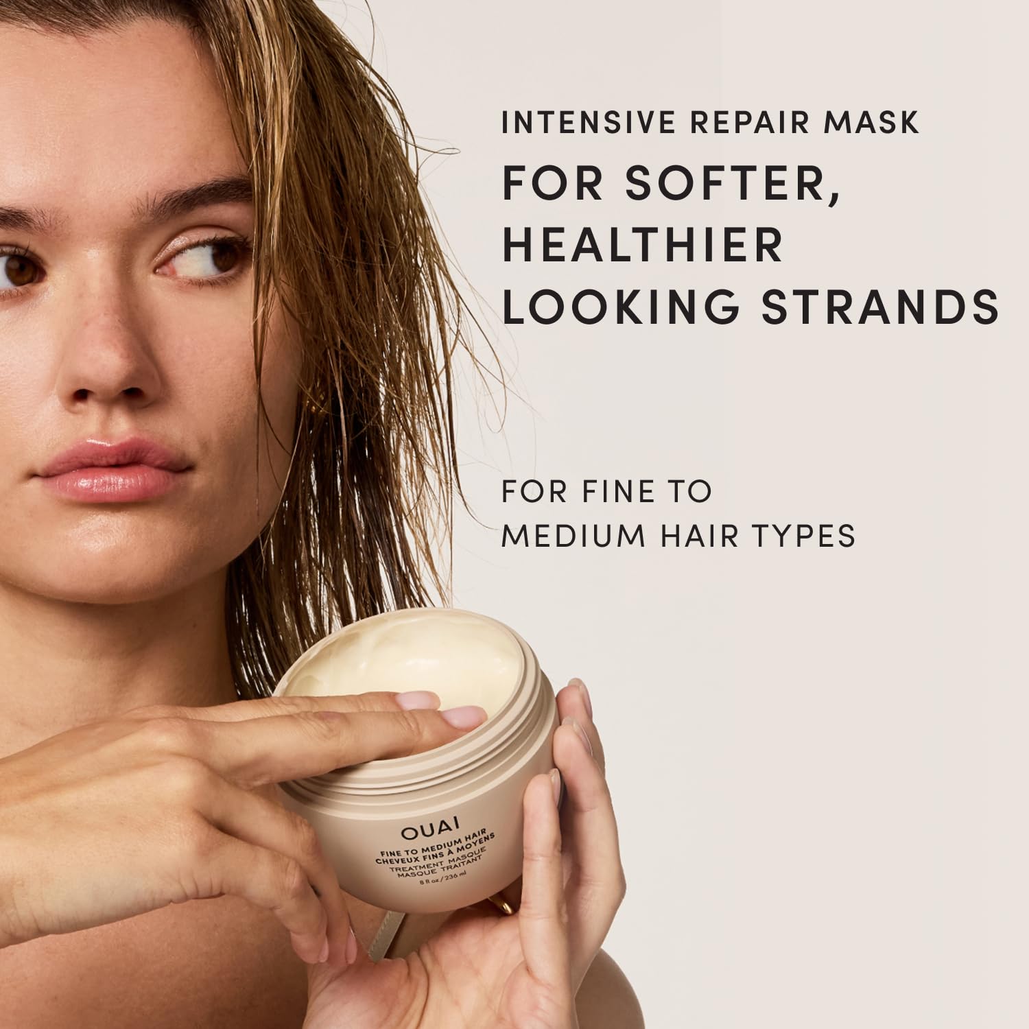 OUAI Fine to Medium Hair Treatment Mask- Deep Conditioning Hair Mask (8 oz) 🍁 All In One Marketplace Canada