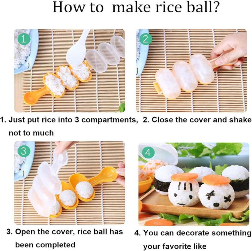 Japanese Rice Ball Shaker Set