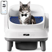 Happypaw Open-Top Self Cleaning Litter Box - Large Capacity Automatic Litter Box for Multiple Cats with Safety Protection, App Control, Odor-Free, Anti-Leakage Material, Includes Trash Bags 🍁 All In One Marketplace Canada