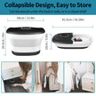 Collapsible Foot Spa Bath with Heat, Remote Control, Temperature Control, Bubbles, Pumice Stone, Red Light, Timer, 16 Massage Roller Pedicure Foot Spa Tub Foot Soaker for Soothe & Relax Tired Feet 🍁 All In One Marketplace Canada