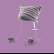 Breathable Windproof Cute Thermal Head Cover Woolen Cap beanies