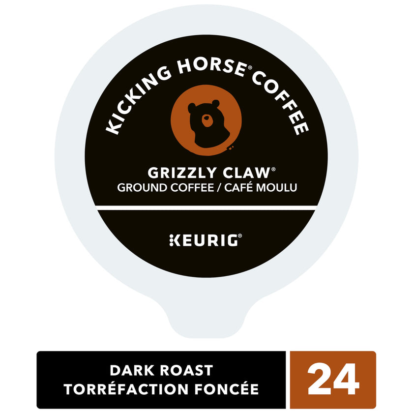 Kicking Horse Grizzly Claw, Dark Roast, K-Cup Coffee Pods, 24 Count 🍁 All In One Marketplace Canada