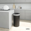 Umbra Vento Kitchen Trash Can – Large 16 Gal (62 L) Open Top Garbage Can for Home & Office – Modern Clean Design, Black/Nickel 🍁 All In One Marketplace Canada