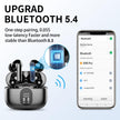 Wireless Earbuds, Bluetooth Headphones 5.4 HiFi Stereo, Wireless Earphones with ENC Noise Cancelling Mic, IP7 Waterproof in Ear Headphones, LED Digital Display Ear Buds, Touch Control, Black 🍁 All In One Marketplace Canada