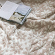 Daisy Print Blushing Beige and White Extended Throw