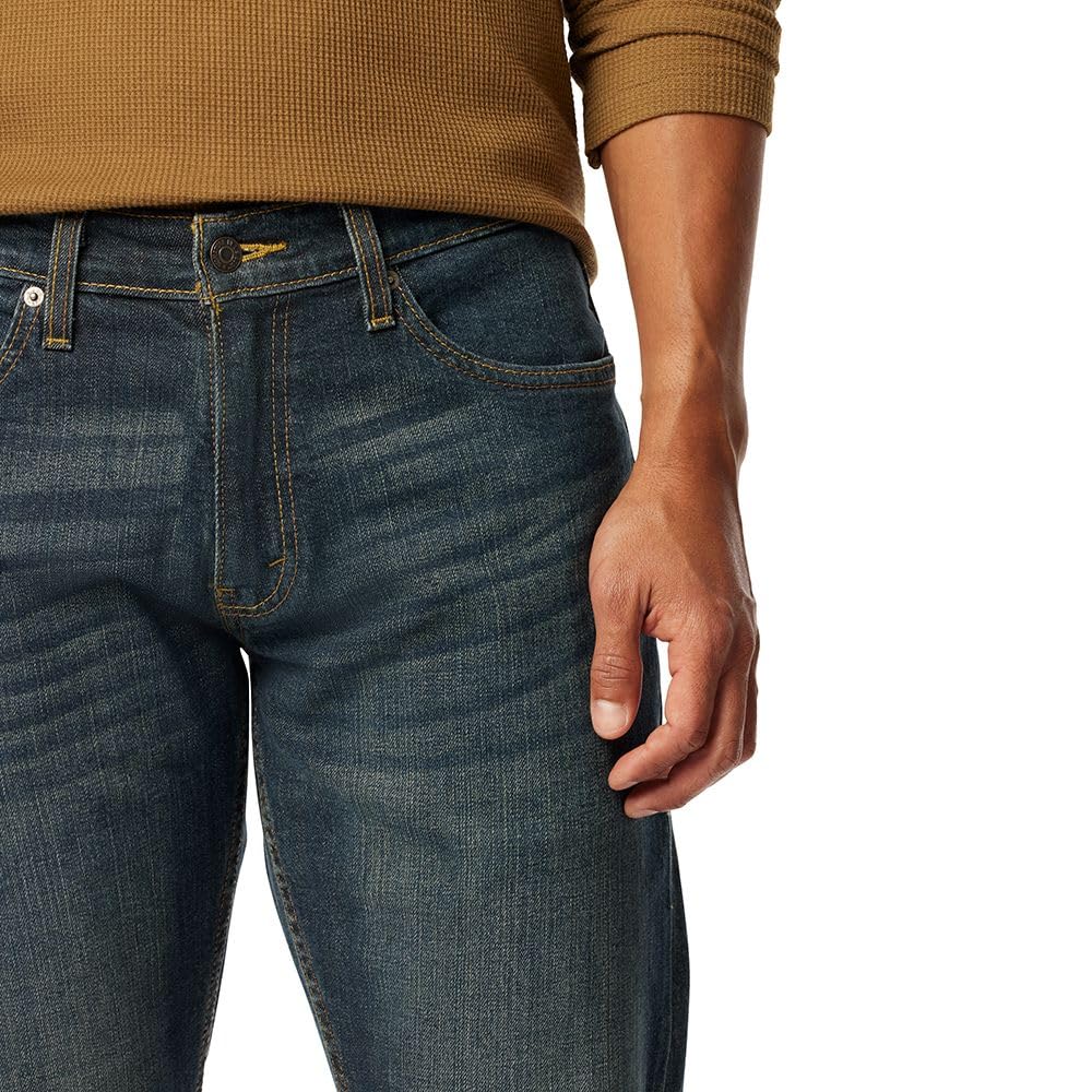 Levi Strauss Signature Gold Men's Regular Straight Fit Jeans, Bigfoot, 36W x 30L 🍁 All In One Marketplace Canada