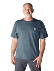 Carhartt Men's K87 Workwear Pocket Short Sleeve T-Shirt (Regular and Big & Tall Sizes), Bluestone, Large 🍁 All In One Marketplace Canada