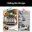 Cicilyna 2 Pack Under Sink Organizer, 2 Tier Bathroom Cabinet Organizers and Storage with Hook, Multi-purpose Storage Basket Shelf for Kitchen, Black 🍁 All In One Marketplace Canada