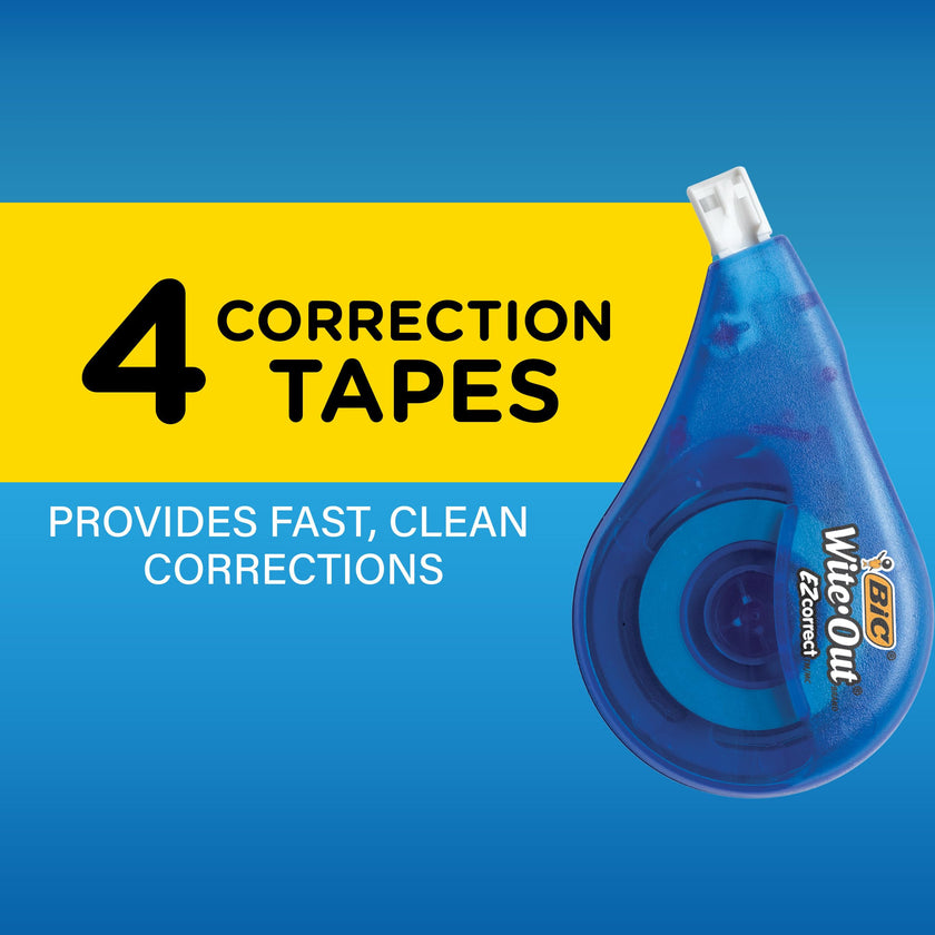 BIC Wite-Out Correction Tape, 4 Tapes 🍁 All In One Marketplace Canada