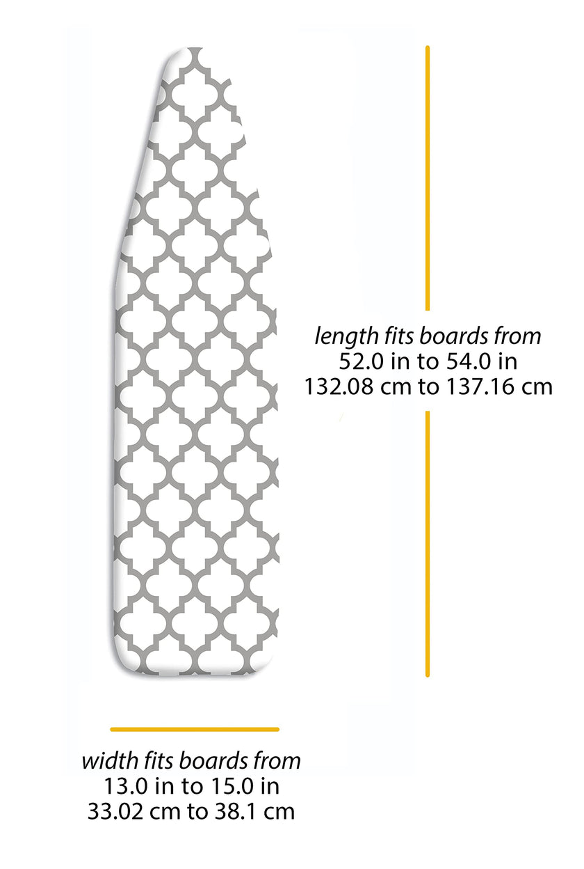 Whitmor Deluxe Ironing Board Cover and Pad (Ironing board not included) - Medallion Grey 🍁 All In One Marketplace Canada