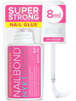 NYK1 Super Strong Nail Glue For Press On Nails, Nail Tips And Acrylic Nails (8ml) Nail Bond Brush On Nail Glue For Acrylics Glue On Nails And Fake Nails With Glue Brush for Stick On Nails Tips 🍁 All In One Marketplace Canada