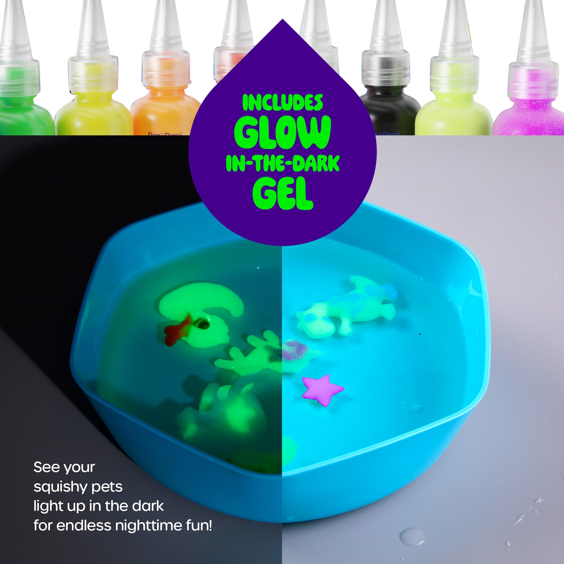 Dan&Darci Aqua Fairy Water Gel Kit for Kids - Craft for Kids - Magic Elf Toy Kits - Waters Pets - DIY Squishy Maker - Make Your Own Squishies Toys Crafts for Boys & Girls Ages 6-12 🍁 All In One Marketplace Canada
