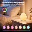 Night Lights for Kids, MediAcous Baby Night Light with 7 Colors Changing & Dimming Function, Rechargeable Kids Night Light with 1 Hour Timer & Touch Control, Up to 100H, Wood Grain 🍁 All In One Marketplace Canada