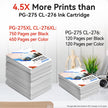 PG-275 XL/CL-276 XL High Yield Compatible for Canon 275 276 XL Ink Cartridges Replacement for Canon Printer Ink 275 276 Compatible for Canon Pixma TS3720 TR4720 TR4700 TR4723 TR4722 TS3500 Printer 🍁 All In One Marketplace Canada