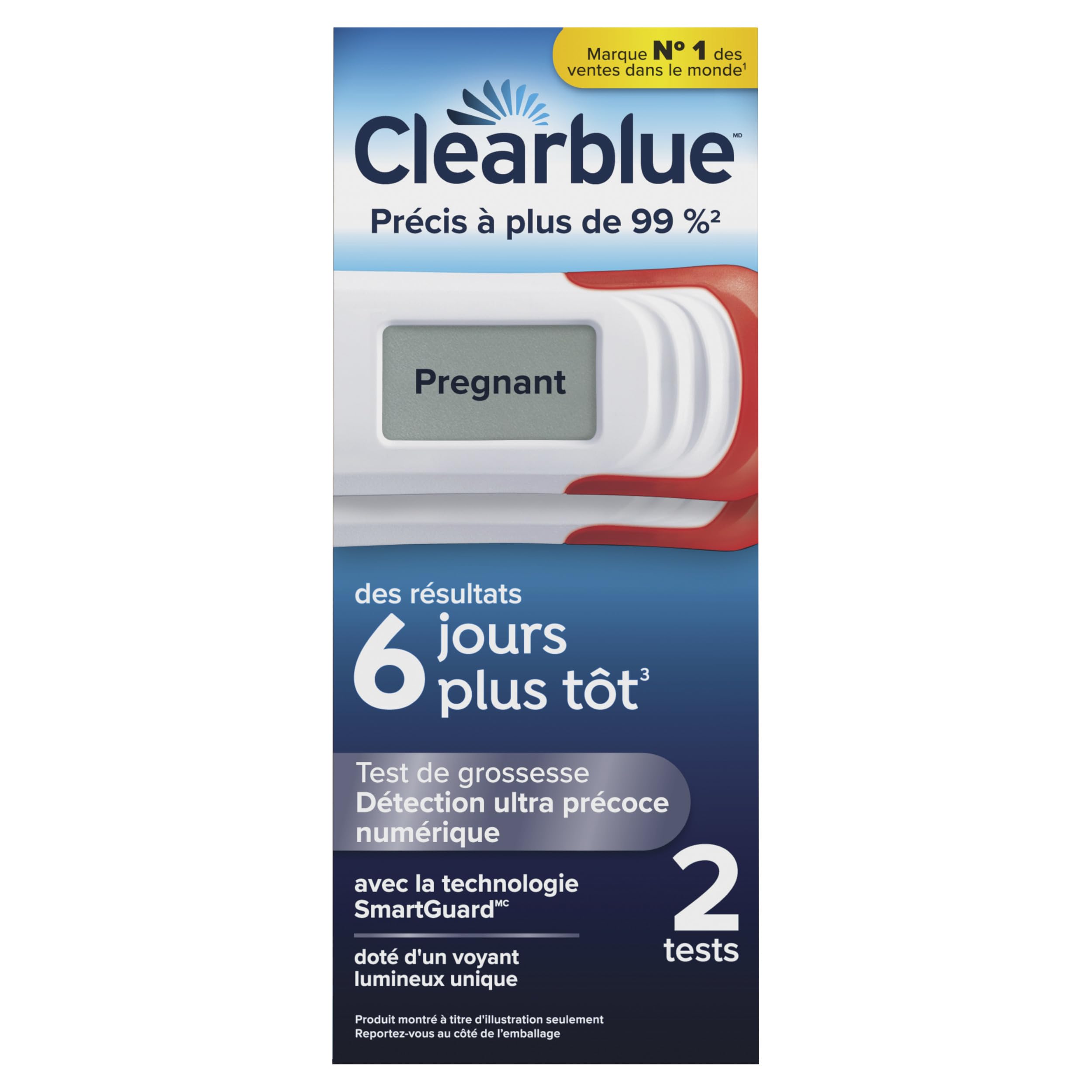 Clearblue Digital Ultra Early Pregnancy Test, No Test Can Tell You Sooner, 2 Digital Tests 🍁 All In One Marketplace Canada