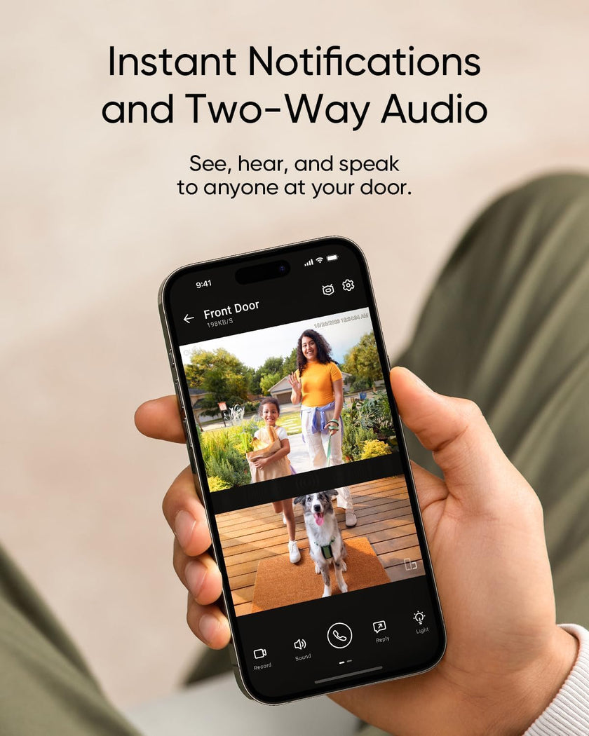 eufy Security Video Doorbell E340, Extra Rechargeable Battery Pack with USB-C, 2K Full HD, Dual Cameras, Long-Lasting Backup Power, Color Night Vision, Quick-Release Battery Pack, No Monthly Fee 🍁 All In One Marketplace Canada