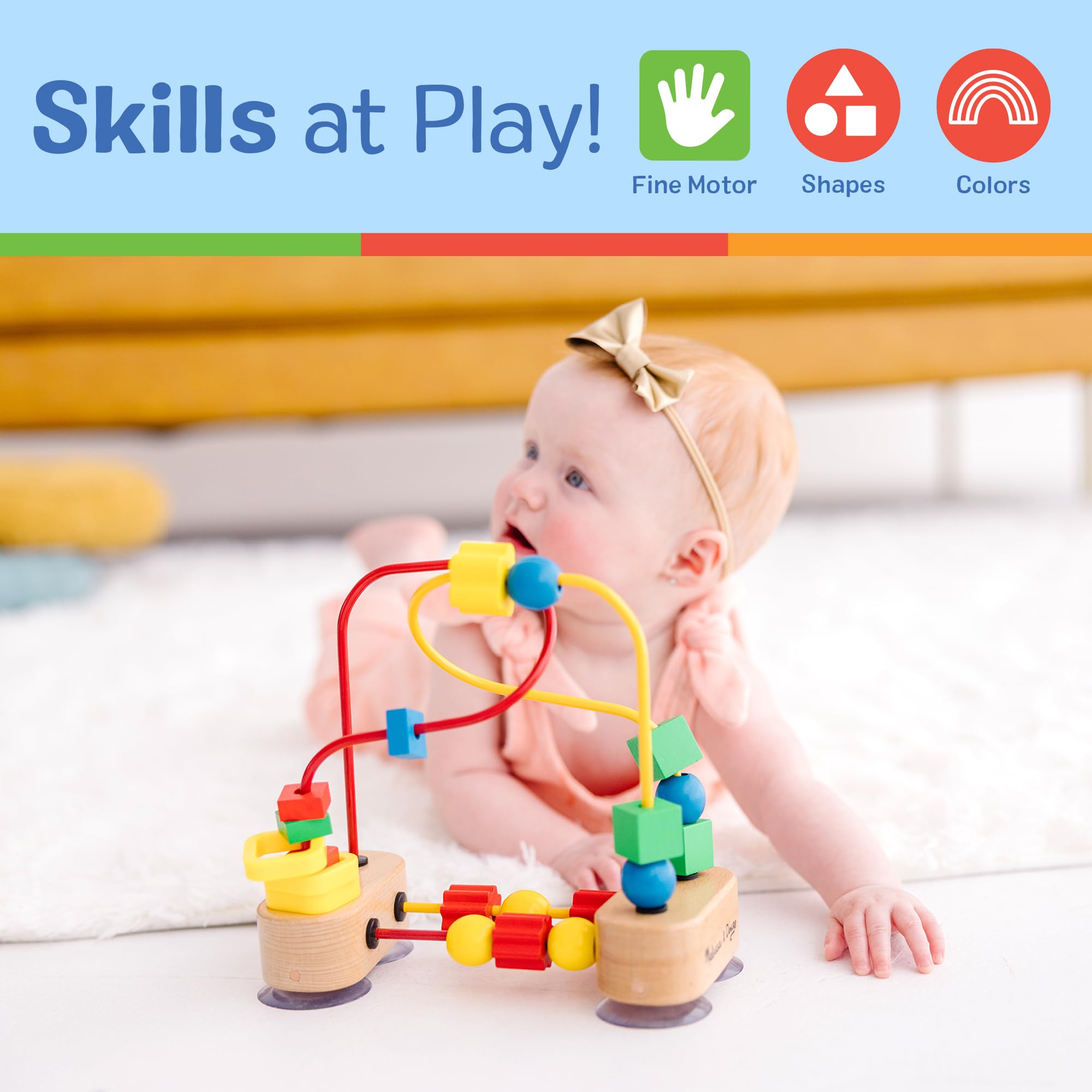 Melissa & Doug First Bead Maze Wooden Educational Baby Toy 🍁 All In One Marketplace Canada
