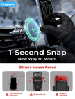 LISEN 15W for MagSafe Car Mount Charger【24 Strongest Magnets】 Phone Holder Car Magnetic Wireless Charger【360°】 Vent & Dashboard MagSafe Car Accessories for Mom for iPhone 17 Pro 16 15 14 13 🍁 All In One Marketplace Canada